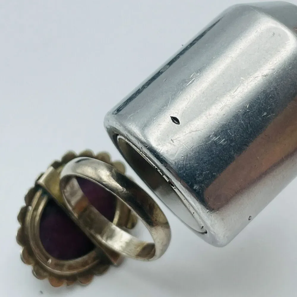 Ruby and Zoisite Gemstone Sterling Silver Ring US Size 6.75 Stamped 925 Colorful